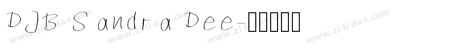 DJB Sandra Dee字体转换